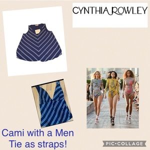 Classic Cynthia rowley cami/tie strap design Size S